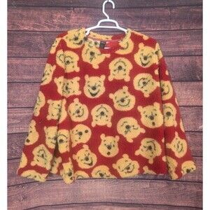 Disney Winnie The  Pooh Woman Teddy Fleece Top Size 3X Sleep shirt